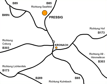 Karte von Pressig